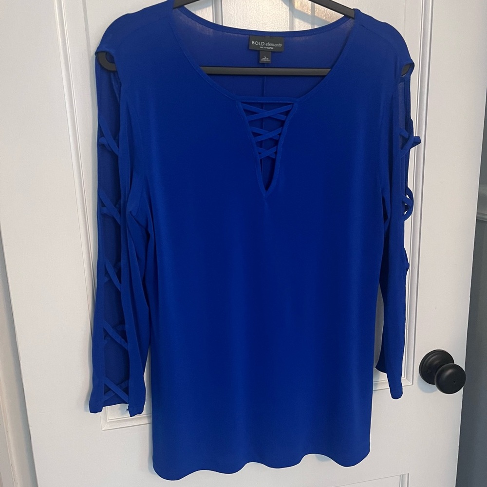 BOLD elements Women's Royal Blue Blouse